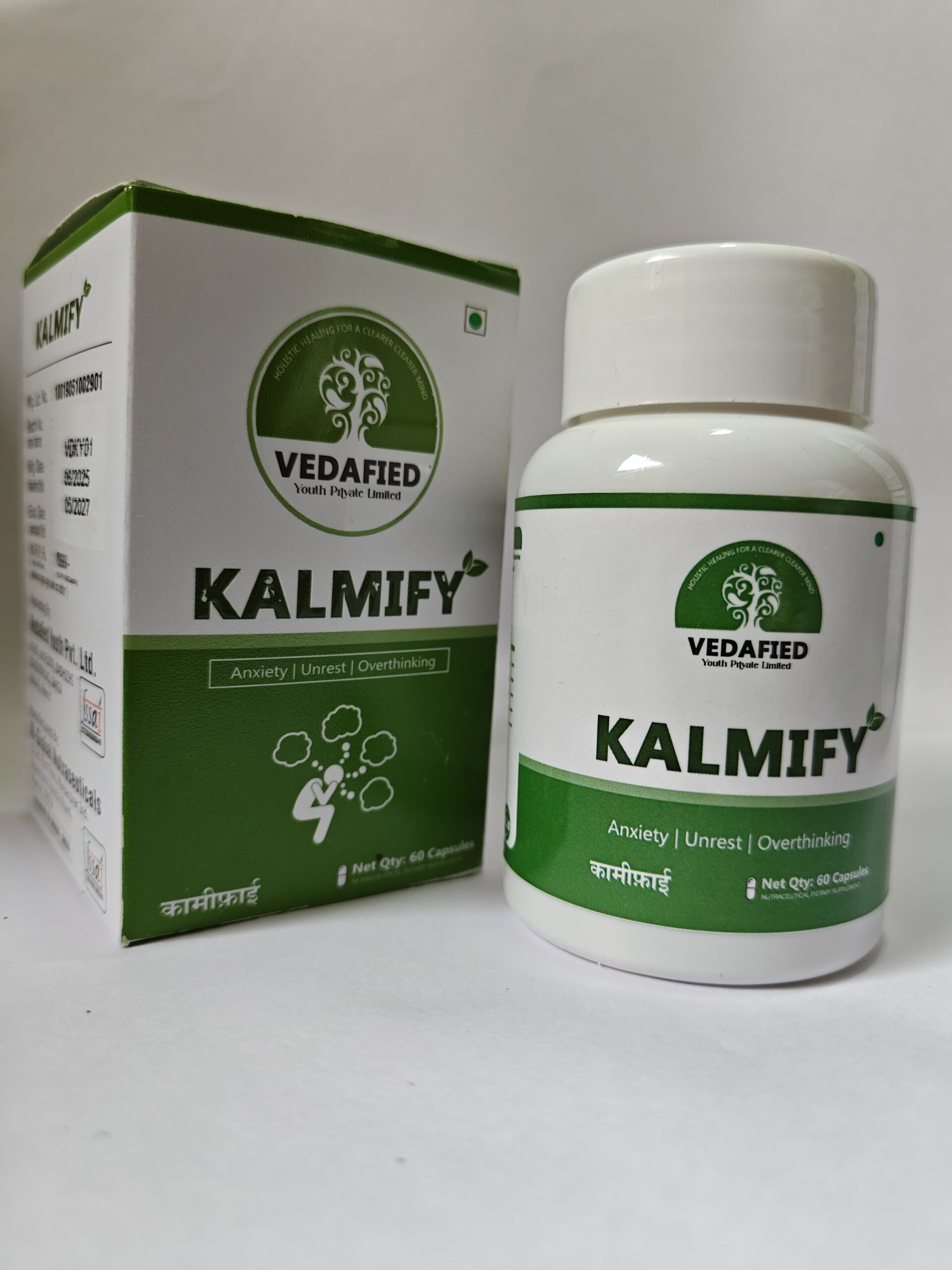 Kalmify – Natural Ayurvedic Capsules for Anxiety, Unrest & Overthinking (60 Capsules) - Image 6