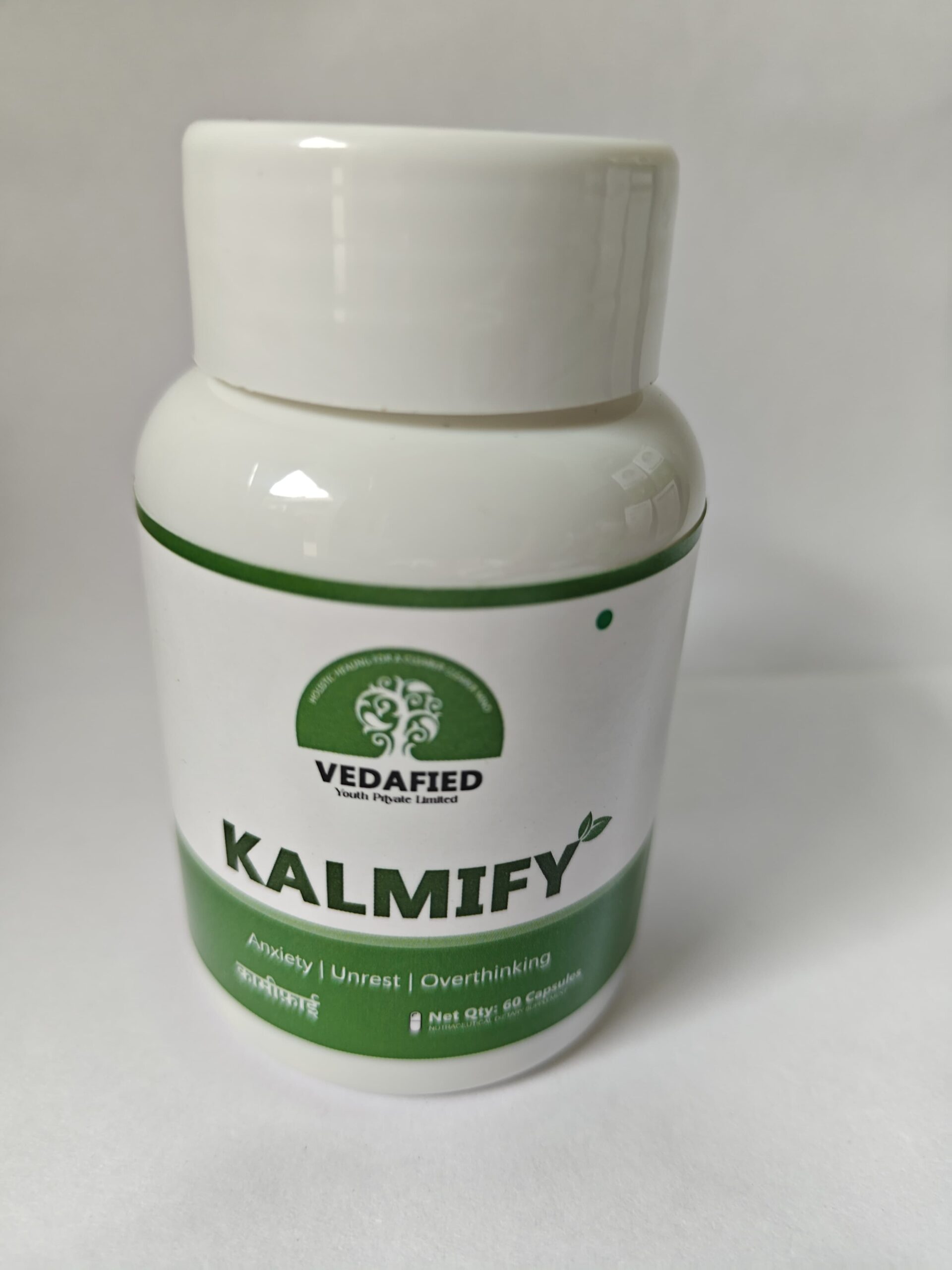 Kalmify – Natural Ayurvedic Capsules for Anxiety, Unrest & Overthinking (60 Capsules) - Image 2